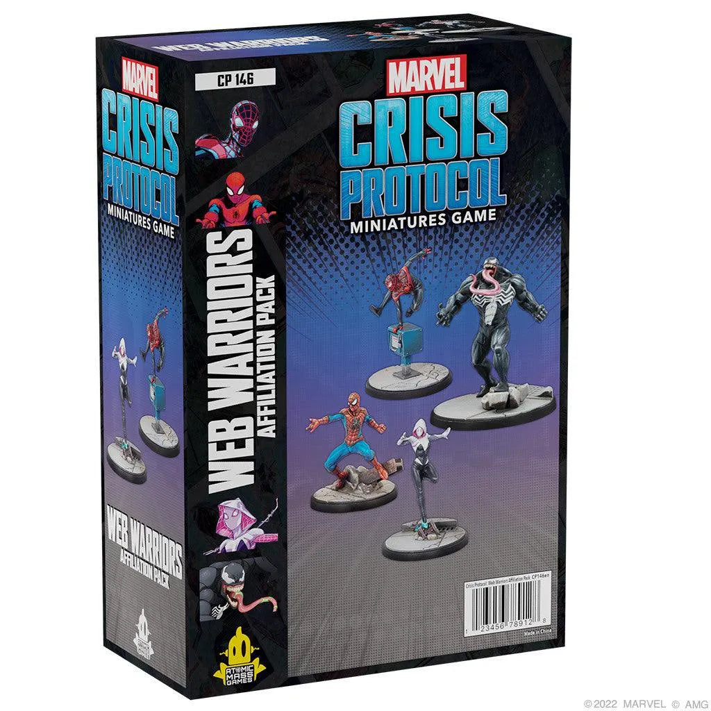 VR-99491 Marvel Crisis Protocol Web Warriors Affiliation Pack - Atomic Mass Games - Titan Pop Culture