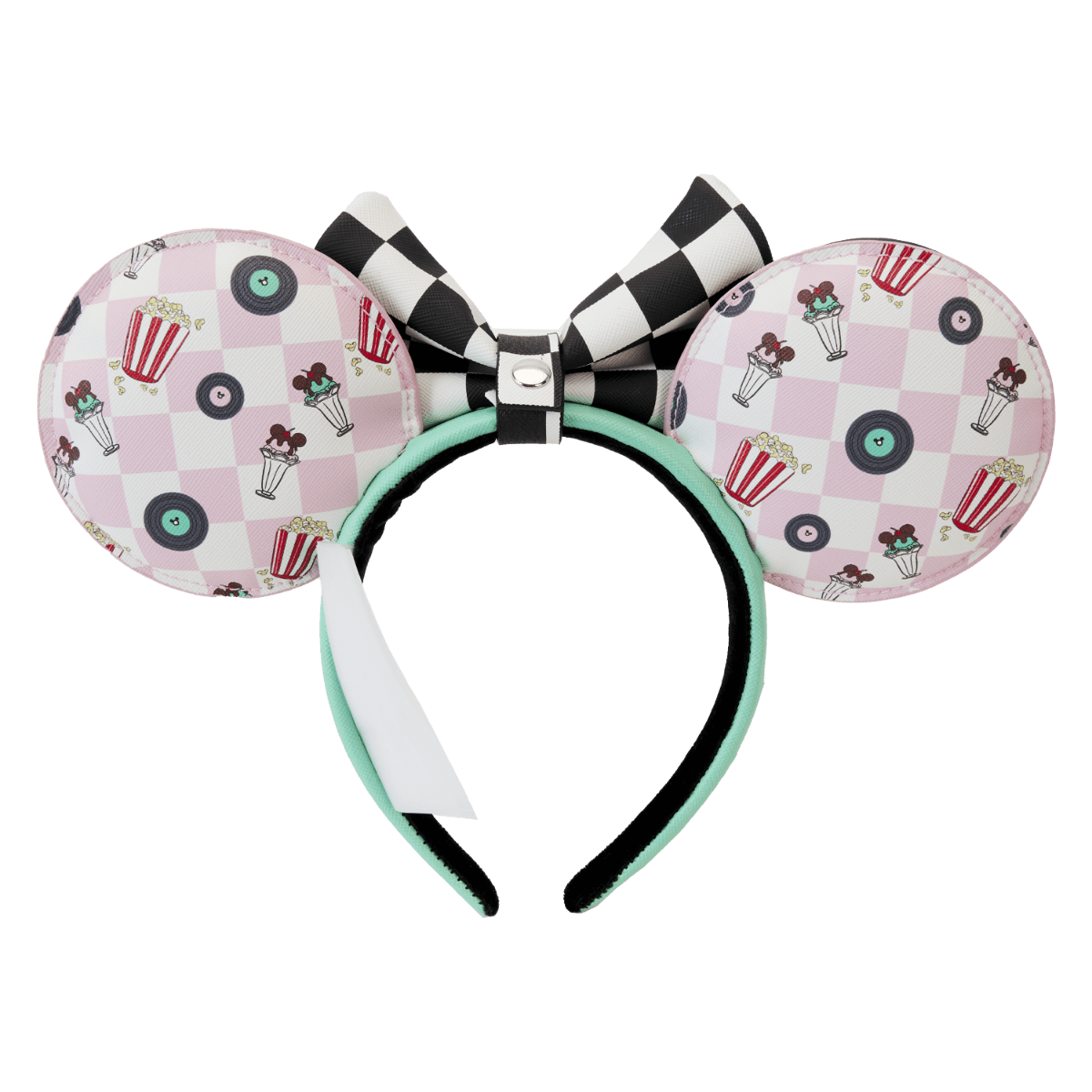 LOUWDHB0130 Disney - Mickey & Minnie Date Diner Records Headband - Loungefly - Titan Pop Culture