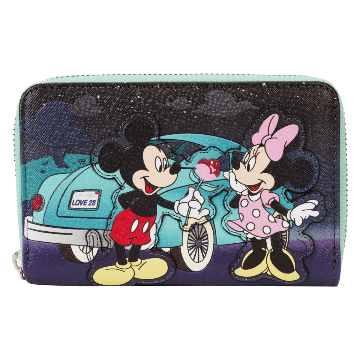 LOUWDWA2932 Disney - Mickey & Minnie Date Drive-In Zip Wallet - Loungefly - Titan Pop Culture