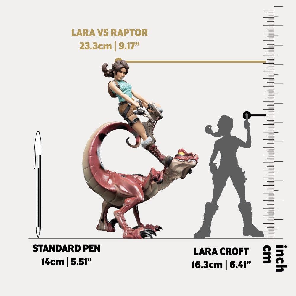 WET03937 Tomb Raider - Lara & Raptor Mini Epics Vinyl Figure - Weta Workshop - Titan Pop Culture