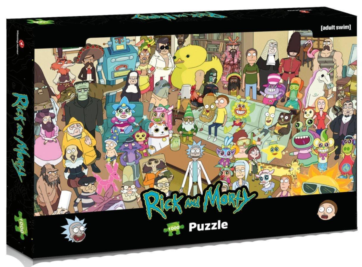WINWM00396 Rick and Morty - Total Rickall 1000 piece Jigsaw Puzzle - Winning Moves - Titan Pop Culture