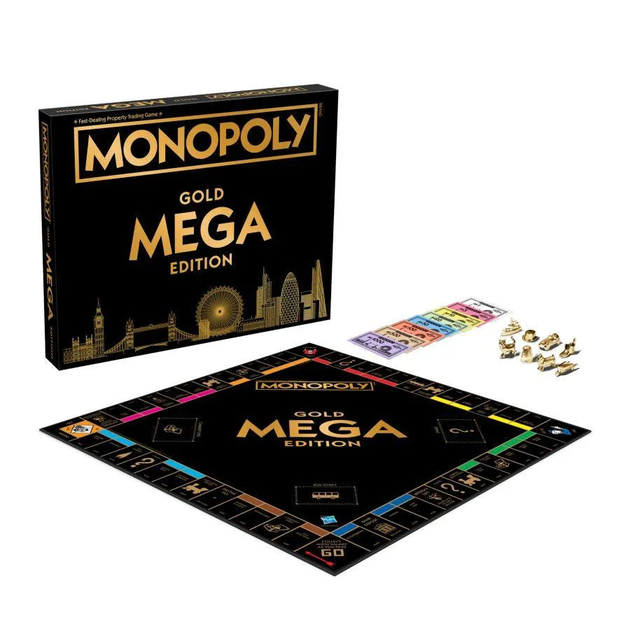 WINWM02108 Monopoly - Mega GOLD Edition - Winning Moves - Titan Pop Culture