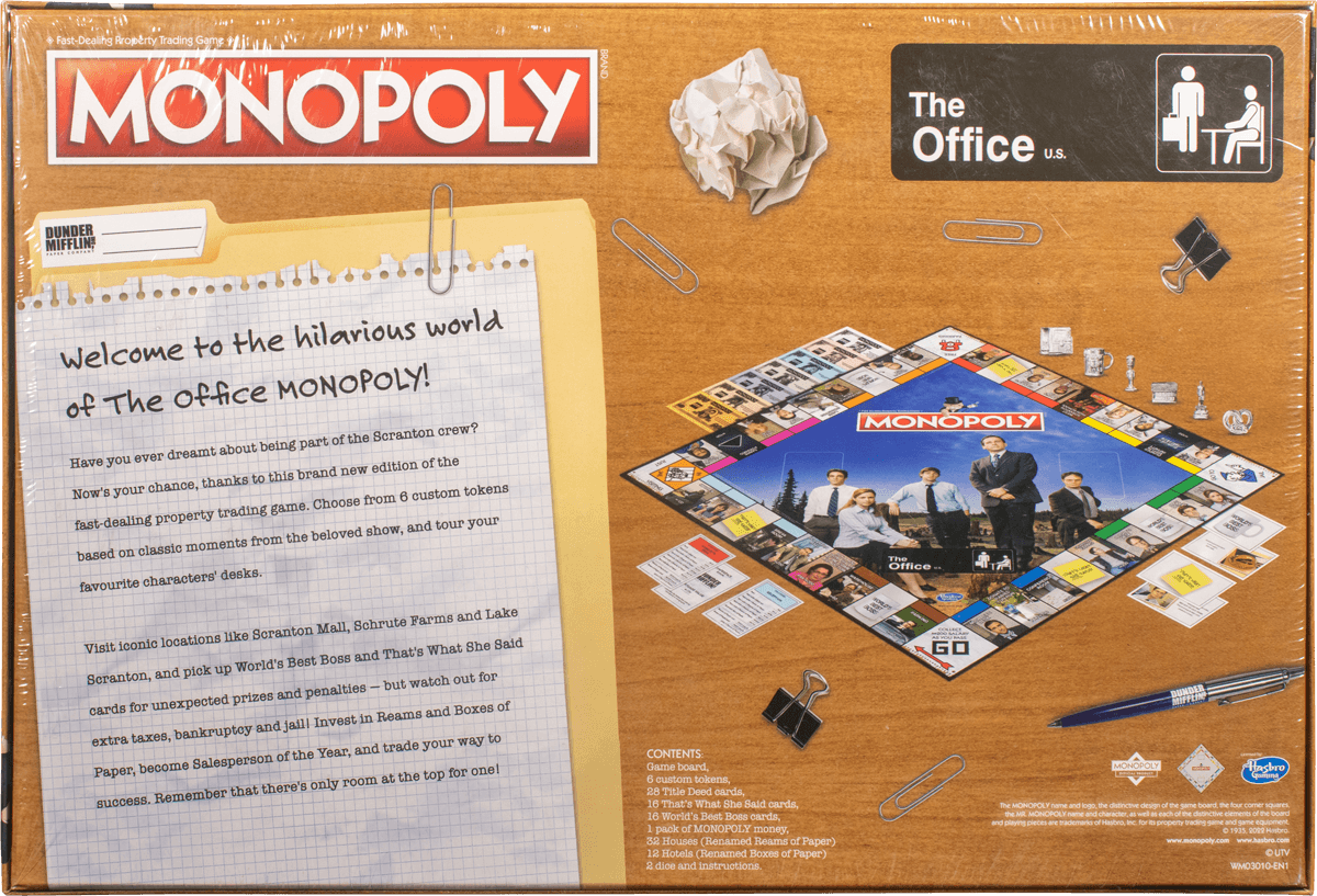 WINWM03010 Monopoly - The Office Edition - Winning Moves - Titan Pop Culture