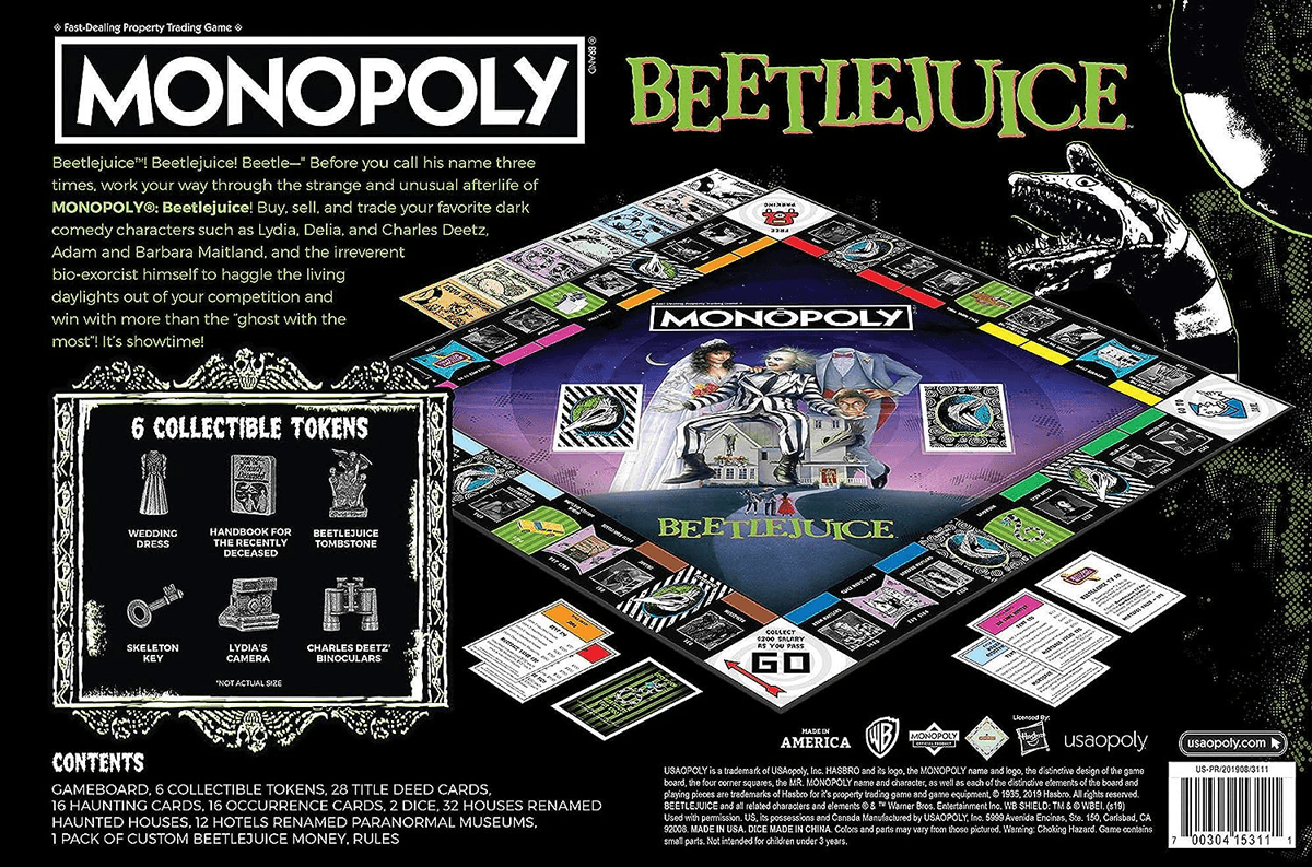 WINWM03321 Monopoly - Beetlejuice Edition - Winning Moves - Titan Pop Culture