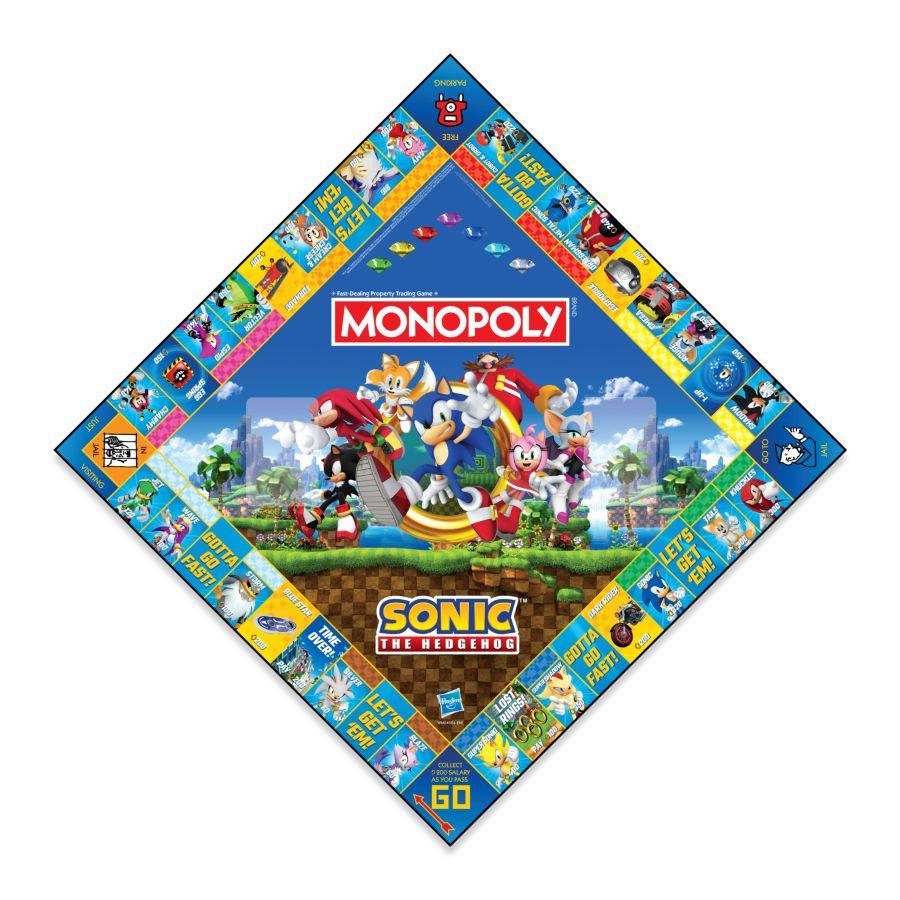 WINWM04624 Monopoly - Sonic The Hedgehog Edition - Winning Moves - Titan Pop Culture