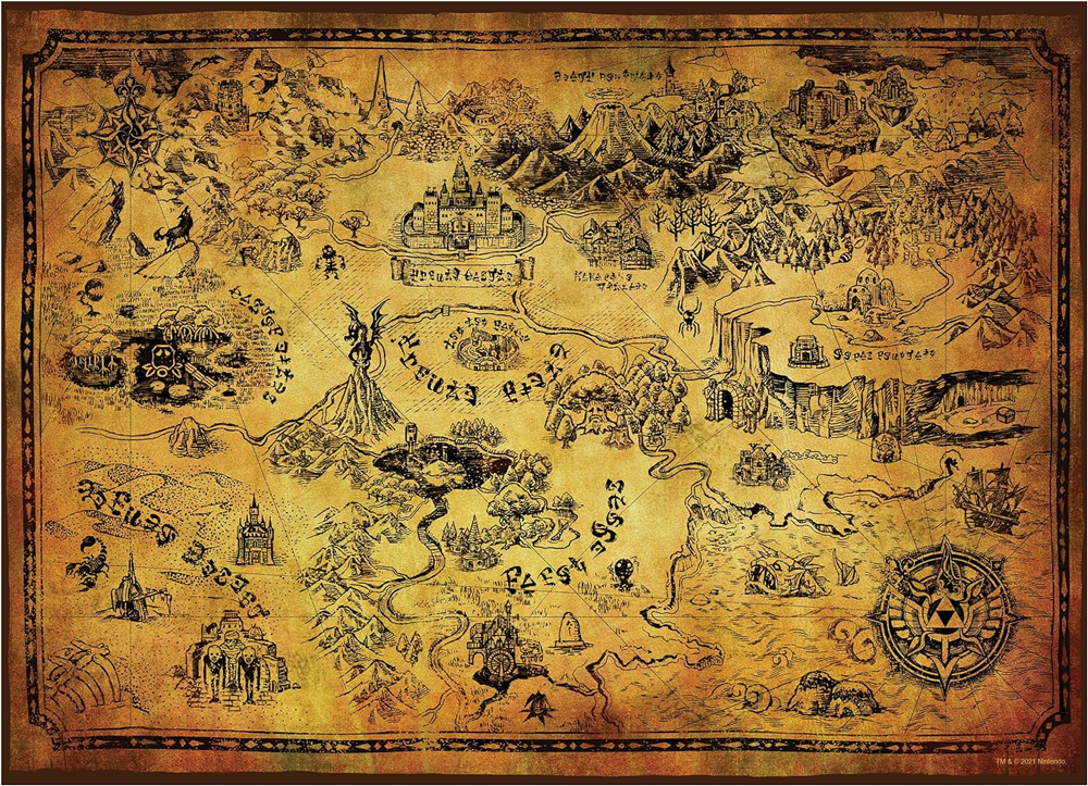 The Legend of Zelda - Hyrule 1000 Piece Jigsaw Puzzle
