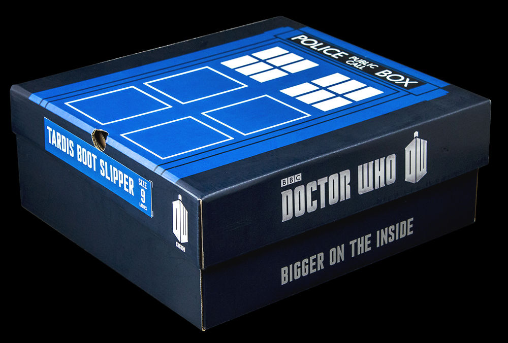 Doctor Who - TARDIS Boot Slipper Ladies Size 9
