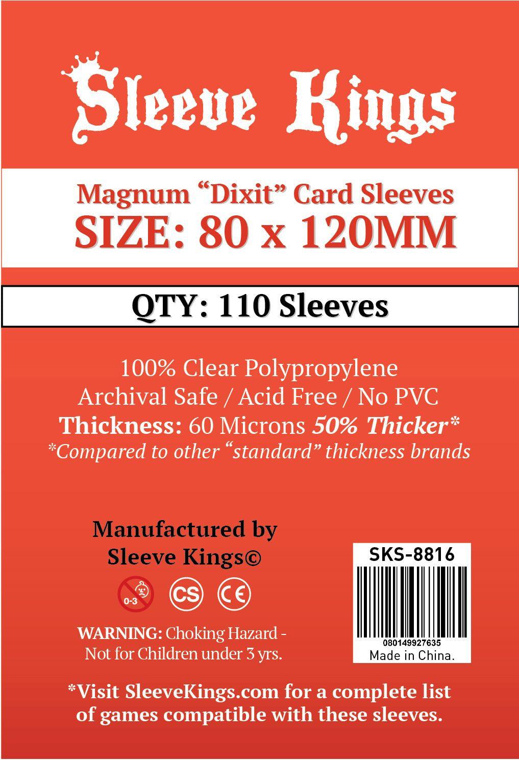 VR-67716 Sleeve Kings Board Game Sleeves Magnum "Dixit" (80mm x 120mm) (110 Sleeves Per Pack) - Sleeve Kings - Titan Pop Culture