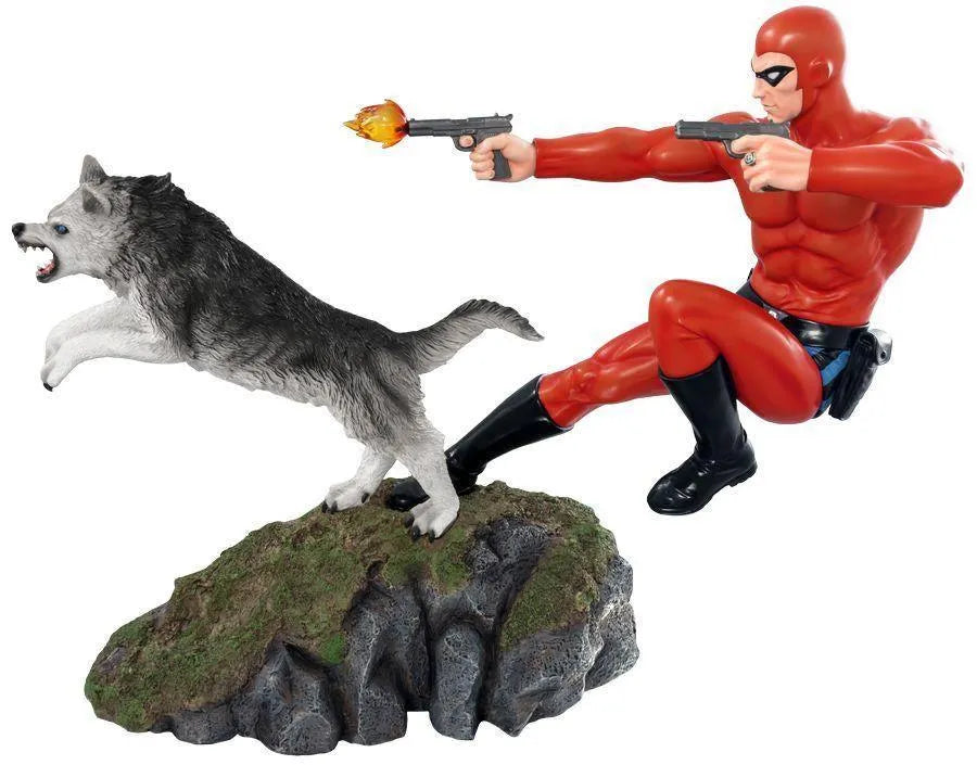 10144 The Phantom - Phantom and Devil Red Suit Statue - Ikon Design Studio - Titan Pop Culture