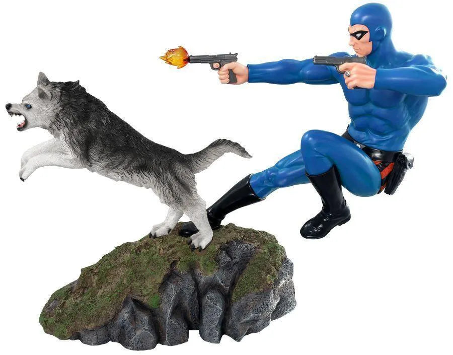 10170 The Phantom - Phantom and Devil Blue Suit Statue - Ikon Design Studio - Titan Pop Culture