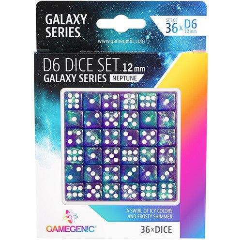 VR-102332 Gamegenic Galaxy Series - Neptune - D6 Dice Set 12 mm (36 pcs) - Gamegenic - Titan Pop Culture