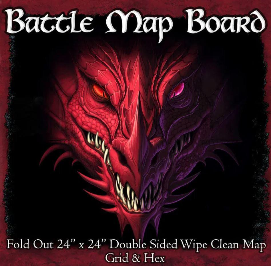 Battle Map Board Grid and Hex