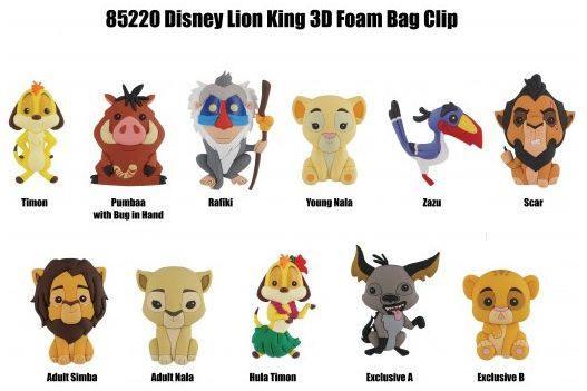72738 Keyring 3D Blind Bag Disney The Lion King (CDU of 24) - Monogram International - Titan Pop Culture