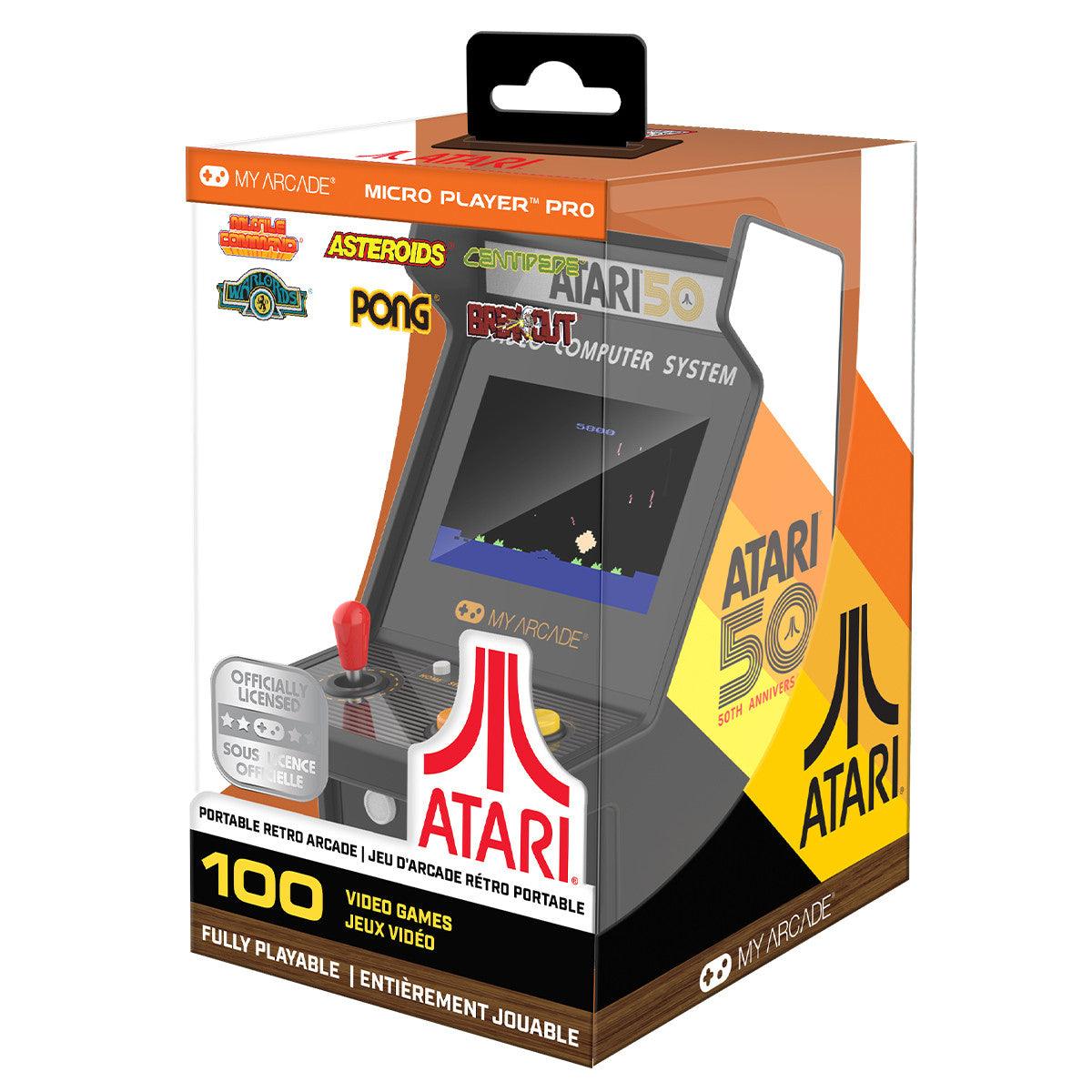 My Arcade Atari Retro Arcade 6.75" Micro Player Pro - Inc 100 Games