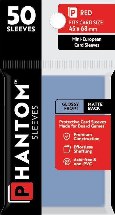 Phantom Sleeves: Red Size (45mm x 68mm) - Gloss/Matte (50)