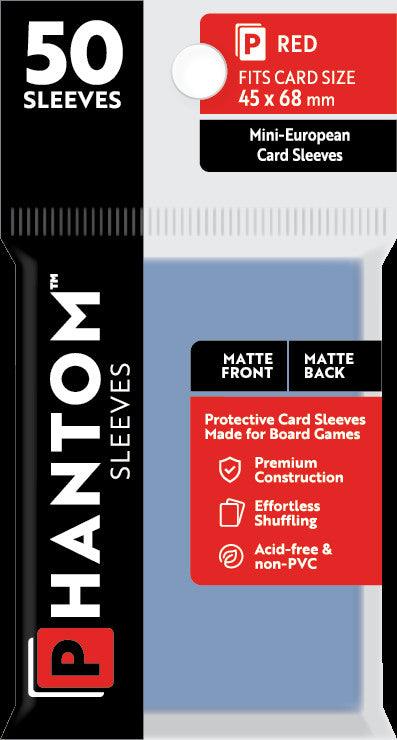 Phantom Sleeves: Red Size (45mm x 68mm) - Matte/Matte (50)