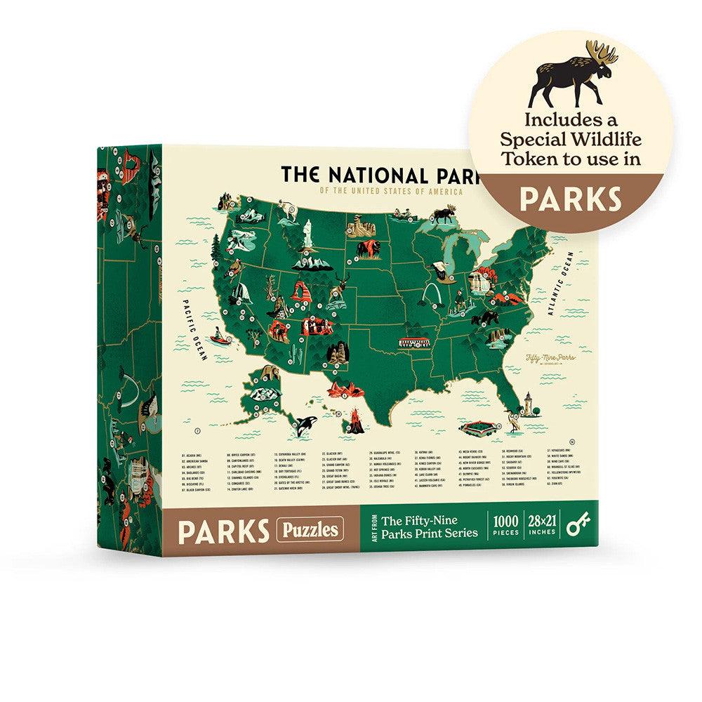 Parks Puzzles National Parks Map