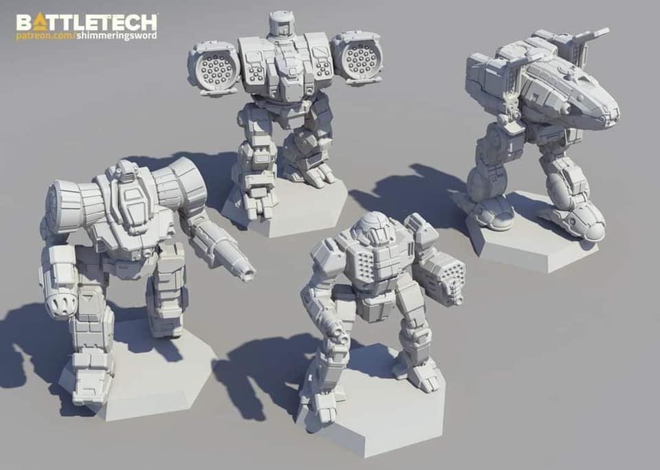 VR-100934 BattleTech Inner Sphere Fire Lance - Catalyst Game Labs - Titan Pop Culture