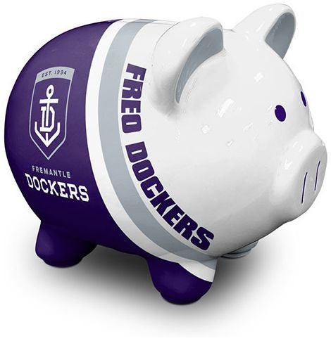 AFL Piggy Money Box Fremantle Dockers