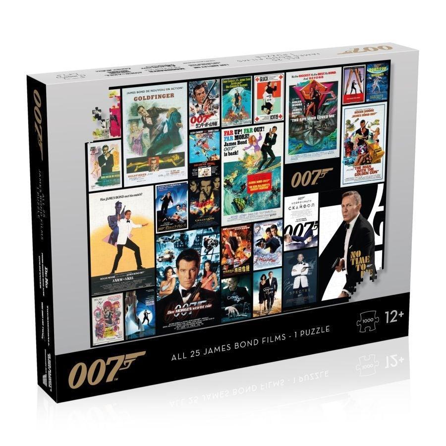 94120 James Bond 007 All Movies Poster Puzzle 1,000 pieces - Winning Moves - Titan Pop Culture