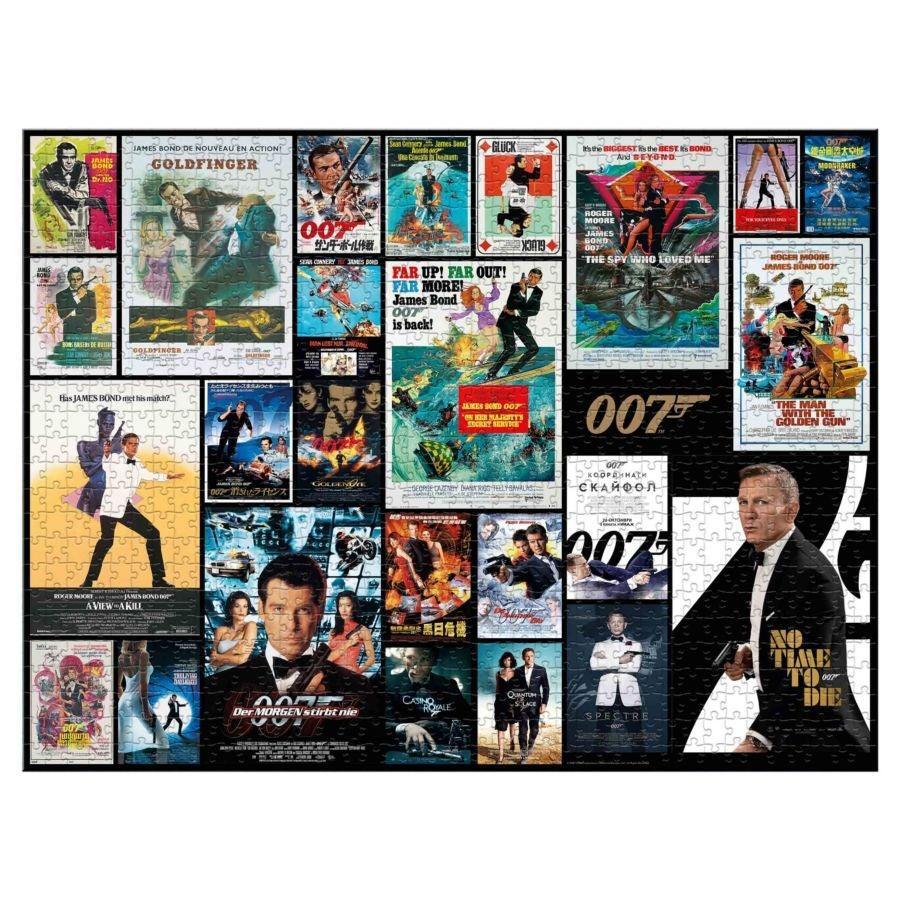 94120 James Bond 007 All Movies Poster Puzzle 1,000 pieces - Winning Moves - Titan Pop Culture