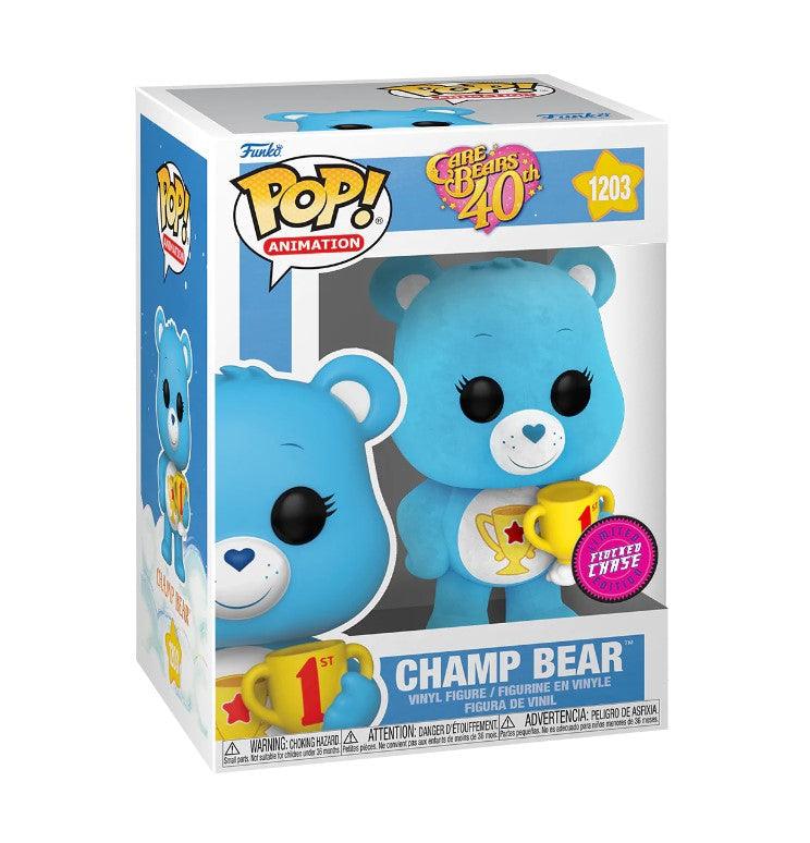 Care Bears 40th Anniversary - Champ Bear (with chase) Pop! Vinyl  Funko Titan Pop Culture