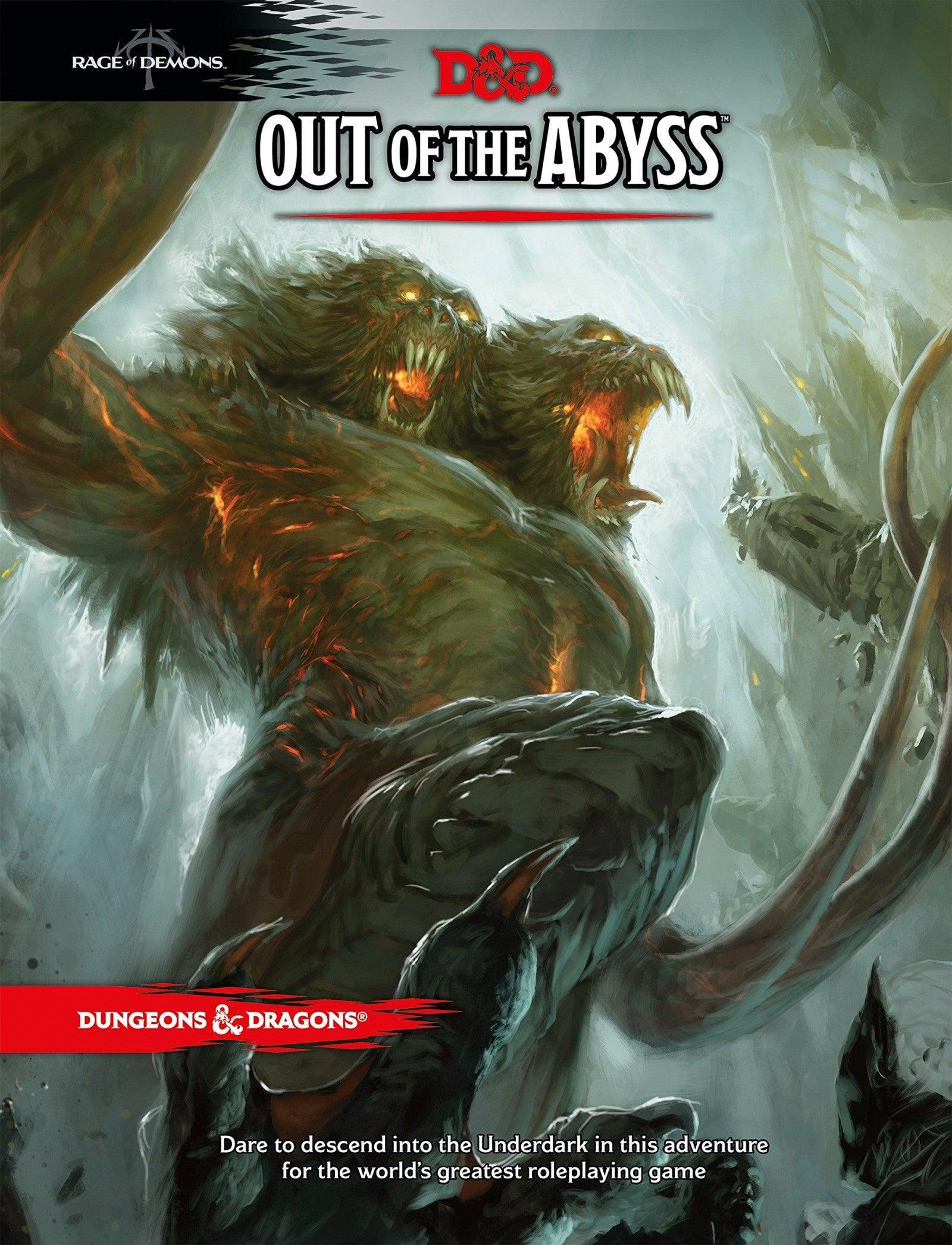 D&D Dungeons & Dragons Out of the Abyss Hardcover Wizards of the Coast Titan Pop Culture