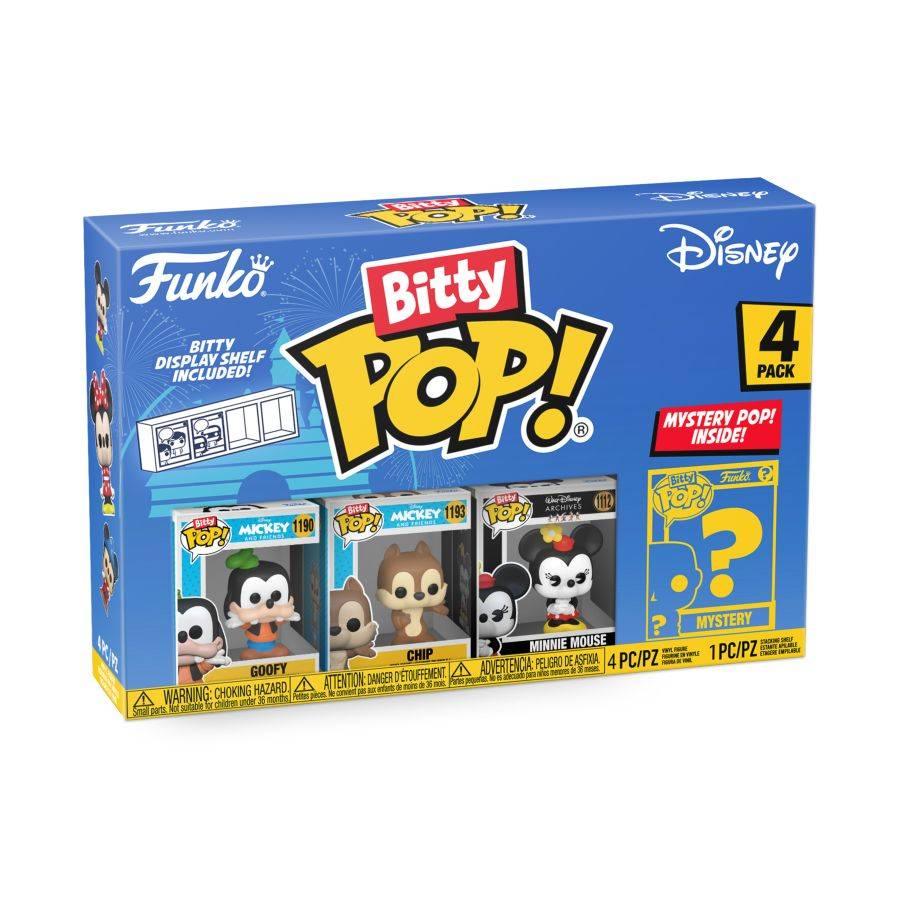 FUN71322 Disney - Goofy & Friends Bitty Pop! 4-Pack - Funko - Titan Pop Culture