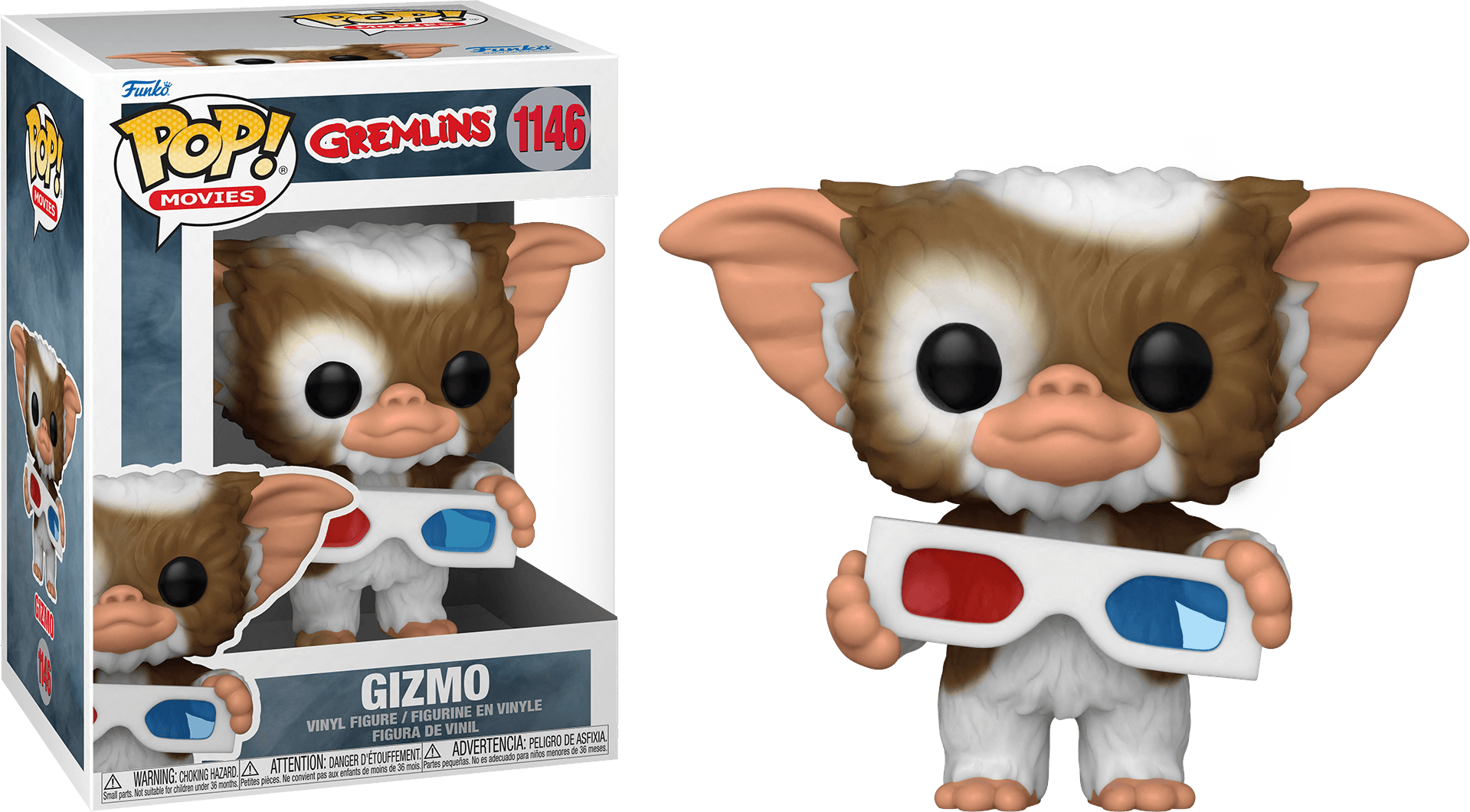 FUN49888 Gremlins - Gizmo with 3D Glasses Pop! Vinyl - Funko - Titan Pop Culture