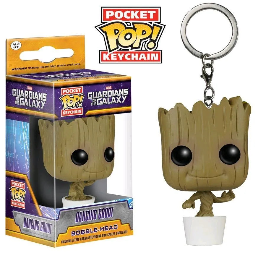 FUN6715 Guardians of the Galaxy (2014) - Dancing Groot Pocket Pop! Keychain - Funko - Titan Pop Culture