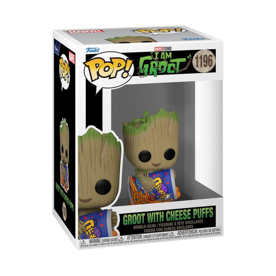 FUN70654 I Am Groot (TV) - Groot w/Cheese Puffs Pop! Vinyl - Funko - Titan Pop Culture