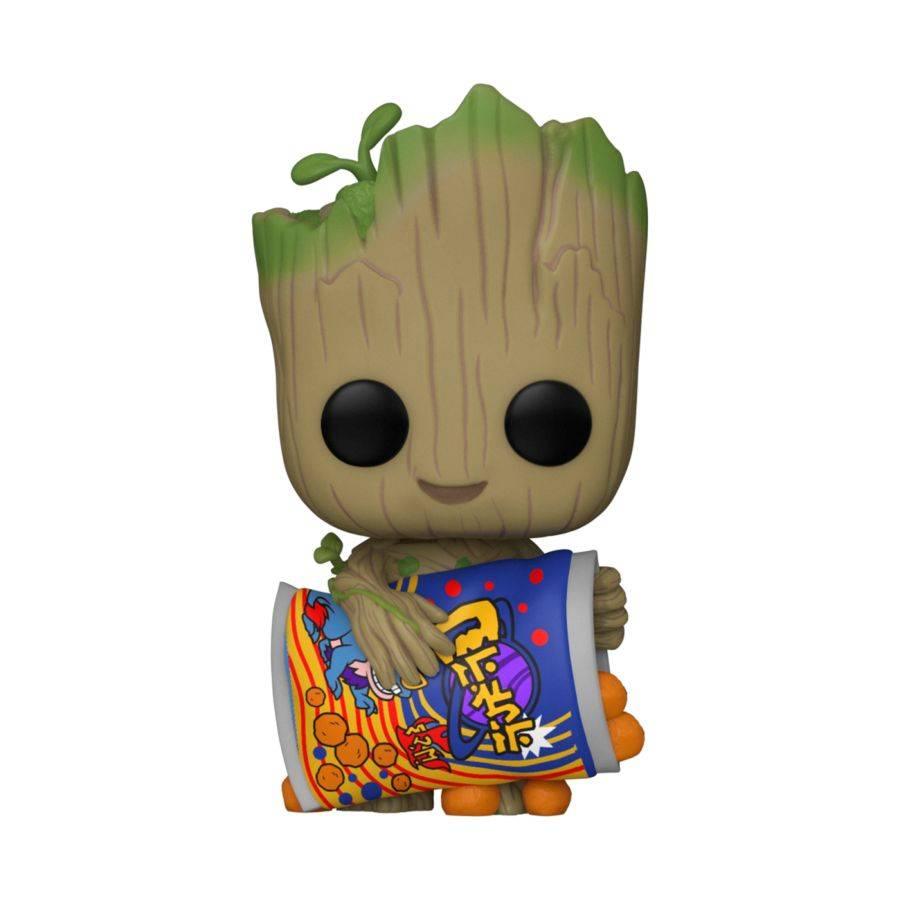 FUN70654 I Am Groot (TV) - Groot w/Cheese Puffs Pop! Vinyl - Funko - Titan Pop Culture