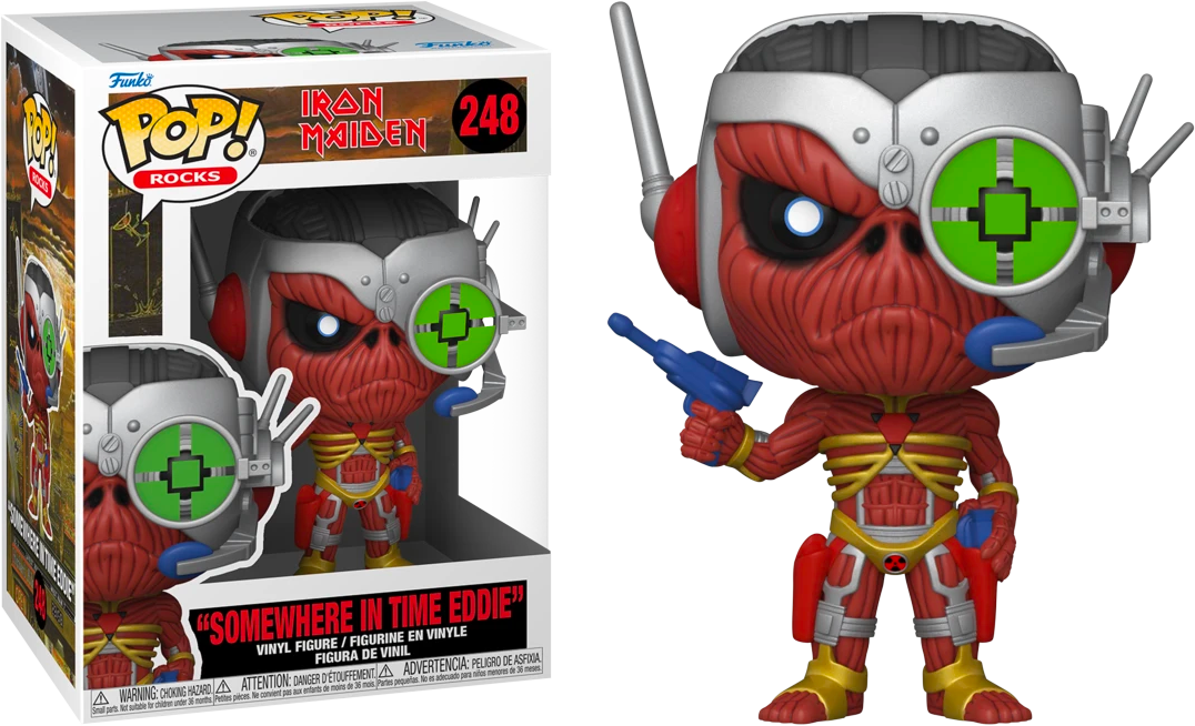 FUN57607BUNDLE Iron Maiden - Eddie Somewhere in Time Pop! Vinyl - Chase Bundle / Case - Funko - Titan Pop Culture