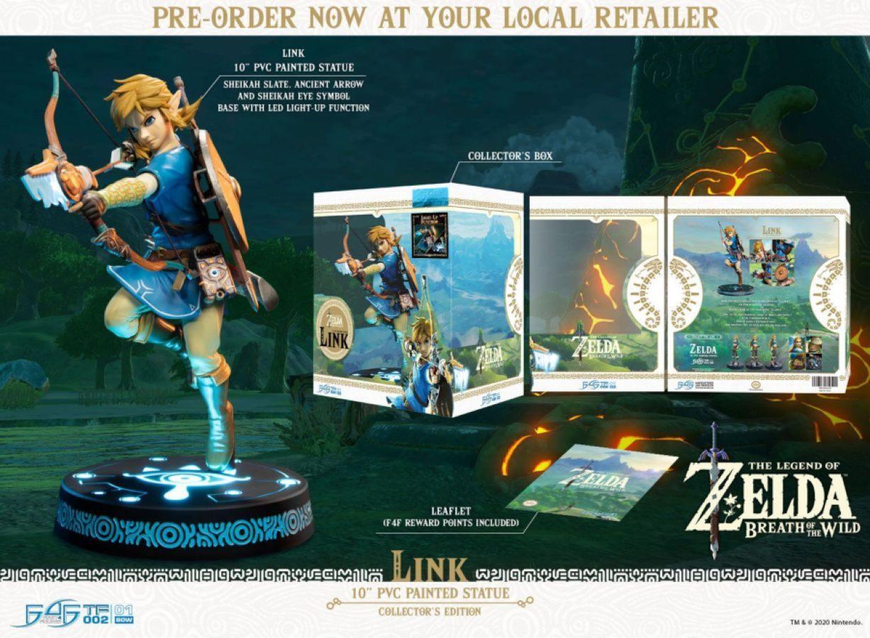 The Legend of Zelda - Link Breath of the Wild Collectors PVC Statue  First 4 Figures Titan Pop Culture