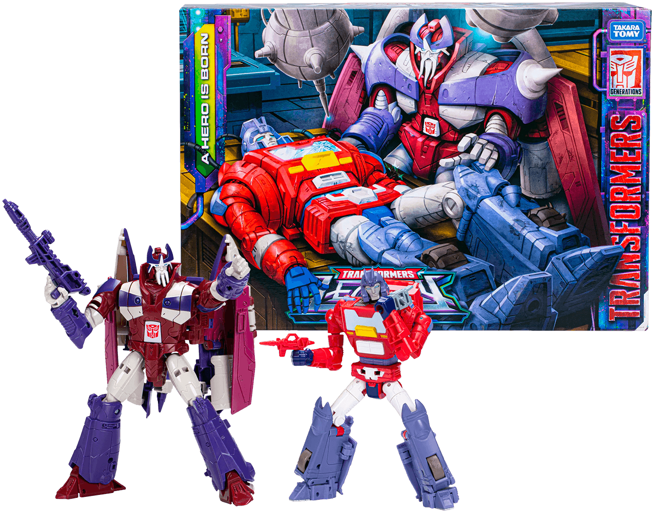 Transformers Generations Legacy A Hero is Born 2 Pack  Hasbro Titan Pop Culture