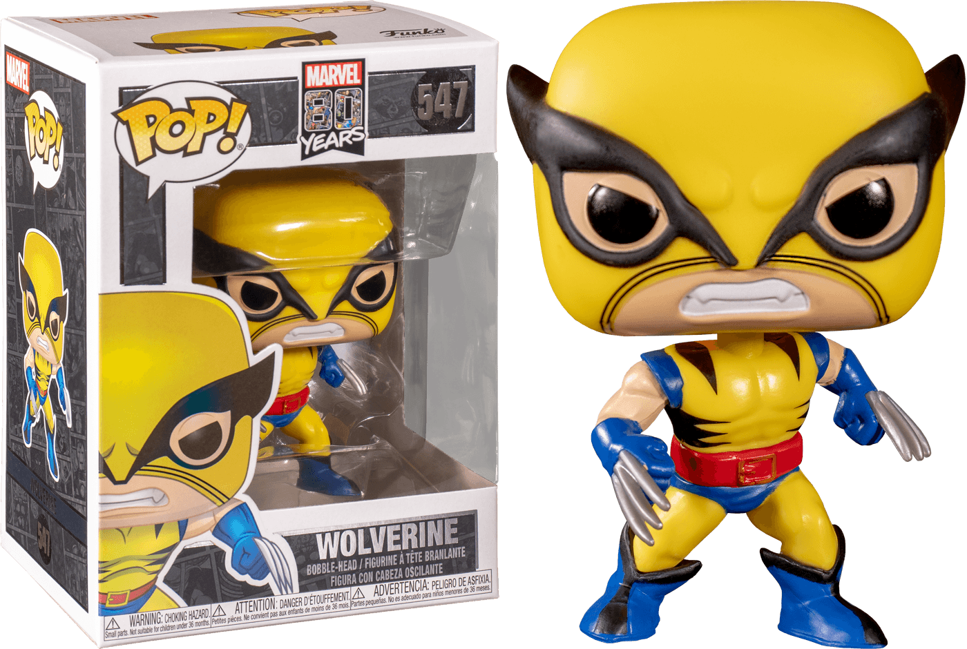 X-Men - Wolverine First Appearance Marvel 80th Anniversary Pop! Vinyl  Funko 