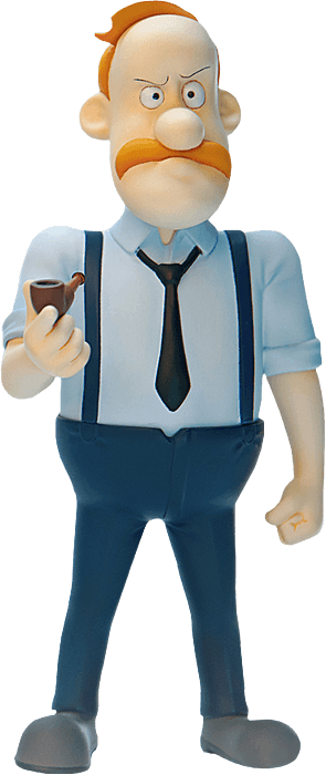 BLI5PRO-MG-20203 Inspector Gadget - Chief Quimby 1:12 Scale Action Figure - Blitzway - Titan Pop Culture