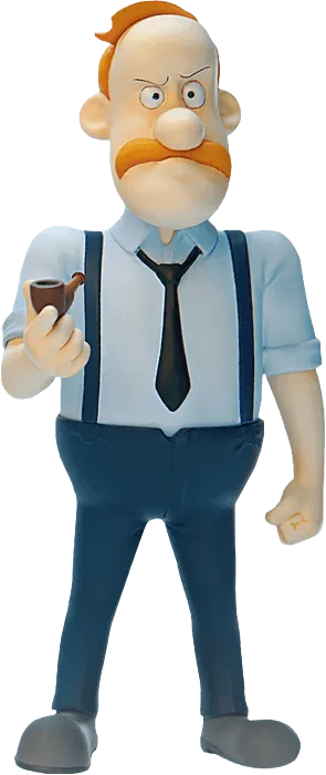 BLI5PRO-MG-20203 Inspector Gadget - Chief Quimby 1:12 Scale Action Figure - Blitzway - Titan Pop Culture