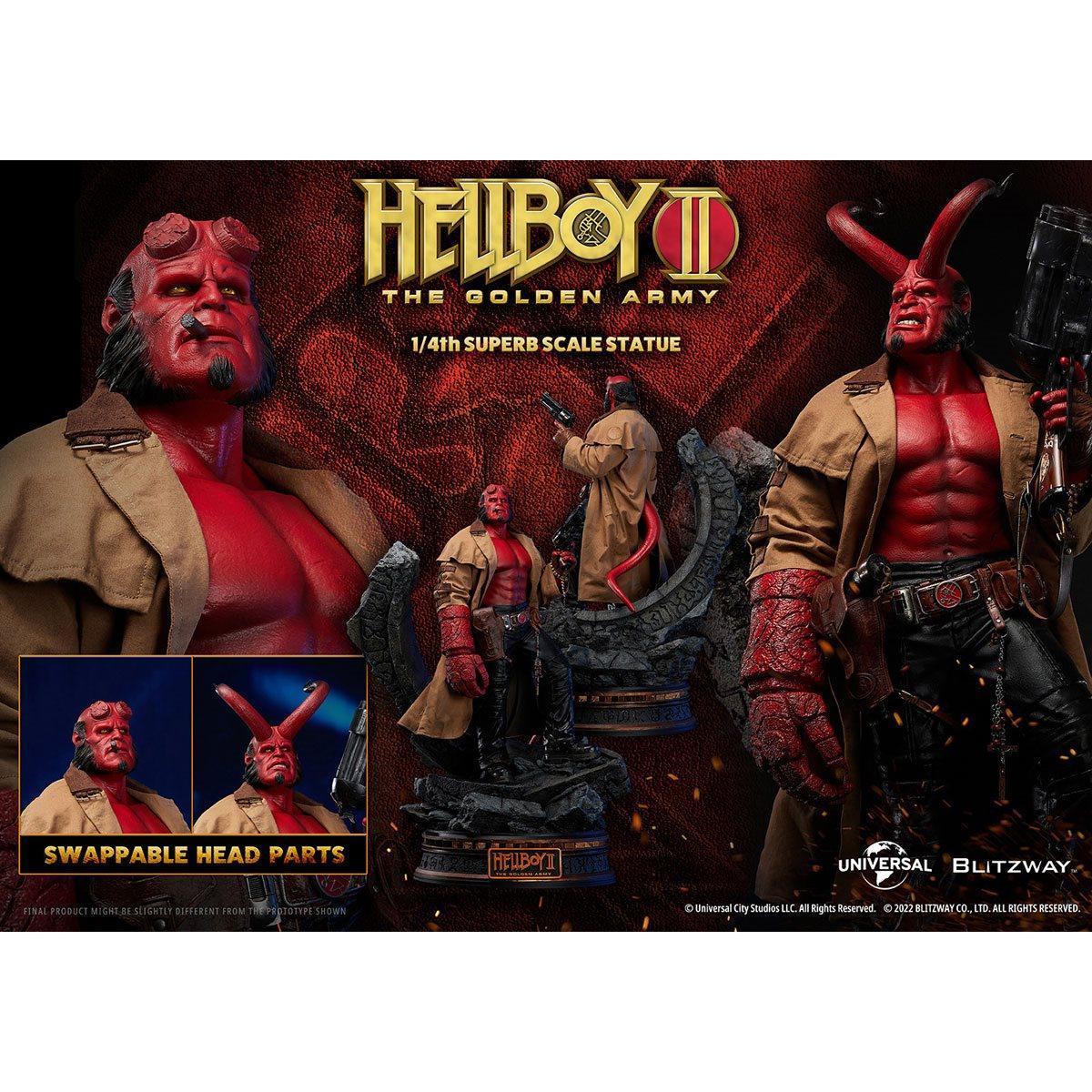 BLIBW-SS-21301 Hellboy 2 - Hellboy 1:4 Scale Statue - Blitzway - Titan Pop Culture