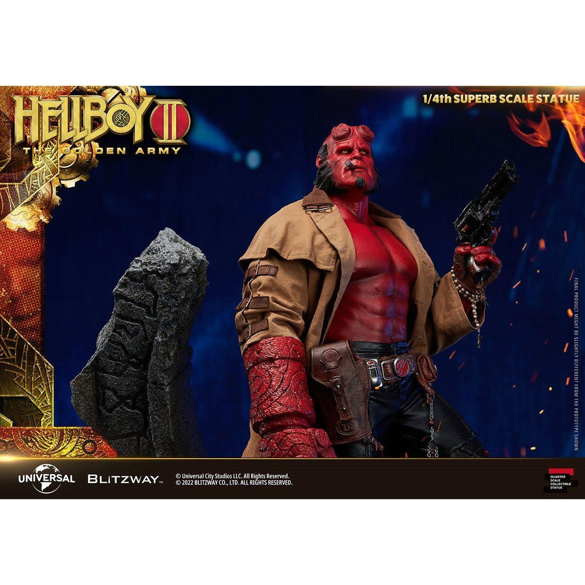 BLIBW-SS-21301 Hellboy 2 - Hellboy 1:4 Scale Statue - Blitzway - Titan Pop Culture