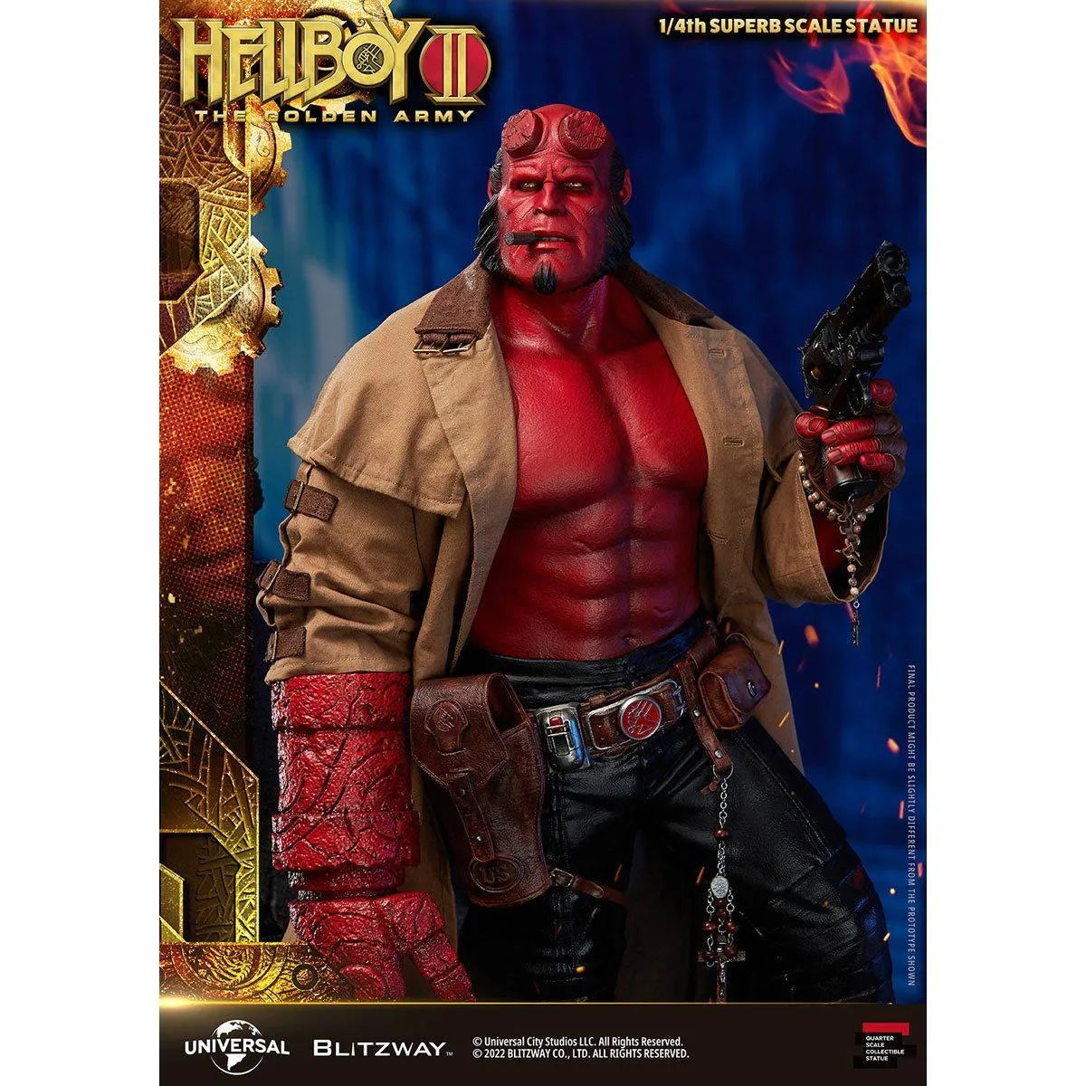 BLIBW-SS-21301 Hellboy 2 - Hellboy 1:4 Scale Statue - Blitzway - Titan Pop Culture