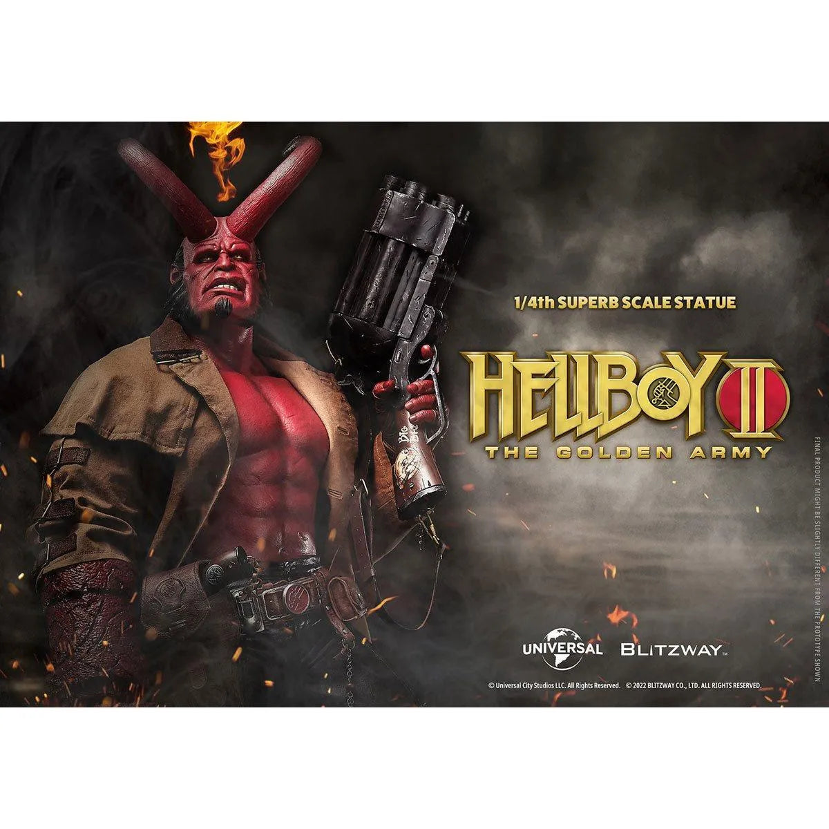 BLIBW-SS-21301 Hellboy 2 - Hellboy 1:4 Scale Statue - Blitzway - Titan Pop Culture