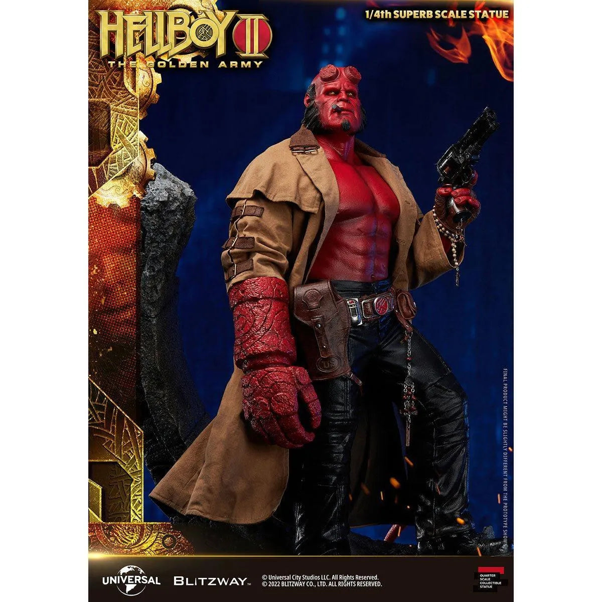 BLIBW-SS-21301 Hellboy 2 - Hellboy 1:4 Scale Statue - Blitzway - Titan Pop Culture