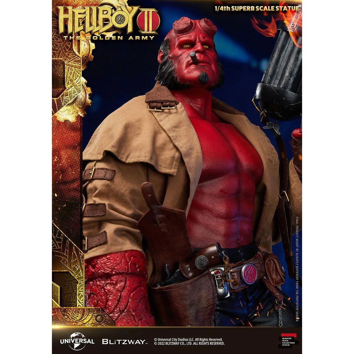 BLIBW-SS-21301 Hellboy 2 - Hellboy 1:4 Scale Statue - Blitzway - Titan Pop Culture