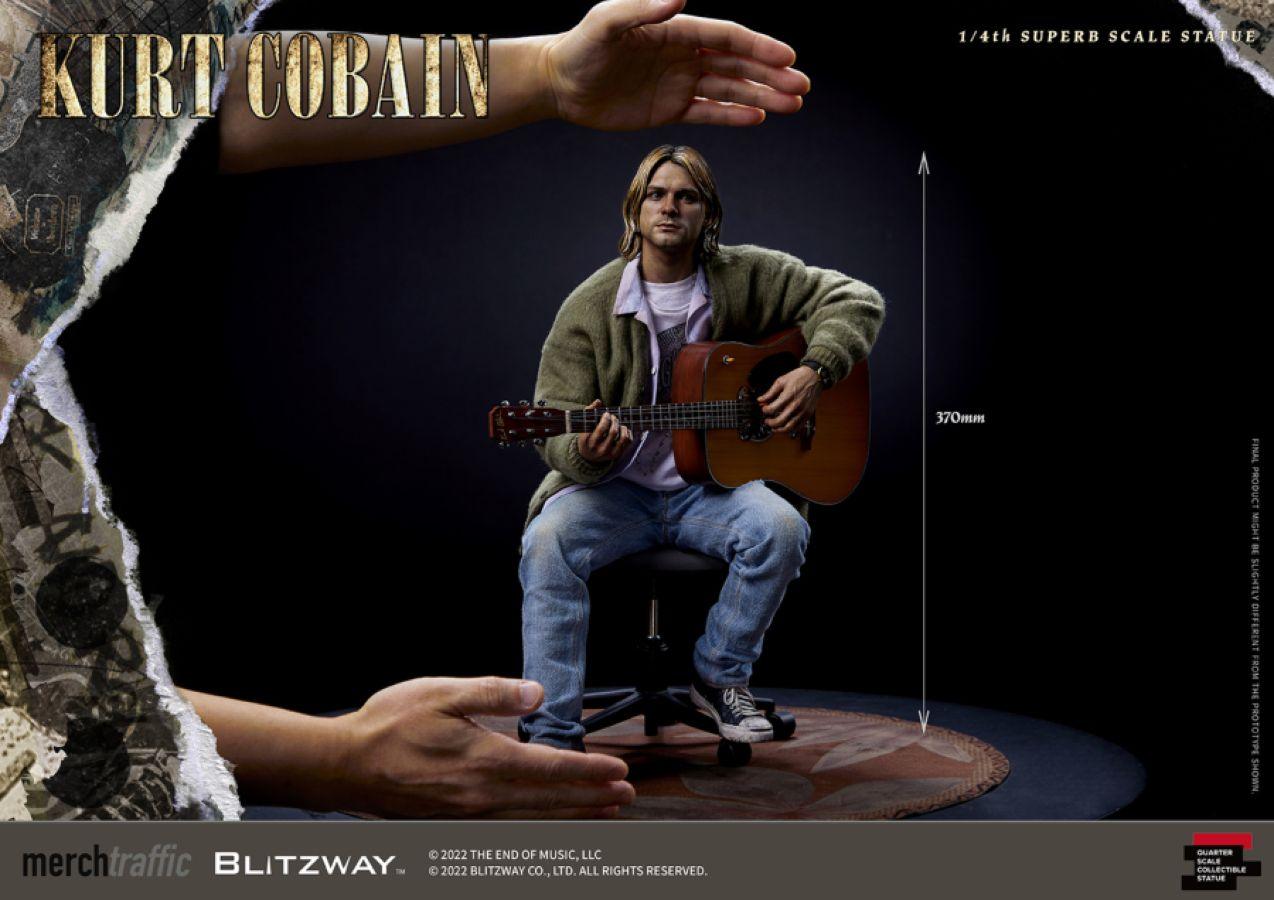 BLIBW-SS-21501 Kurt Cobain - Kurt Cobain 1:4 Scale Statue - Blitzway - Titan Pop Culture