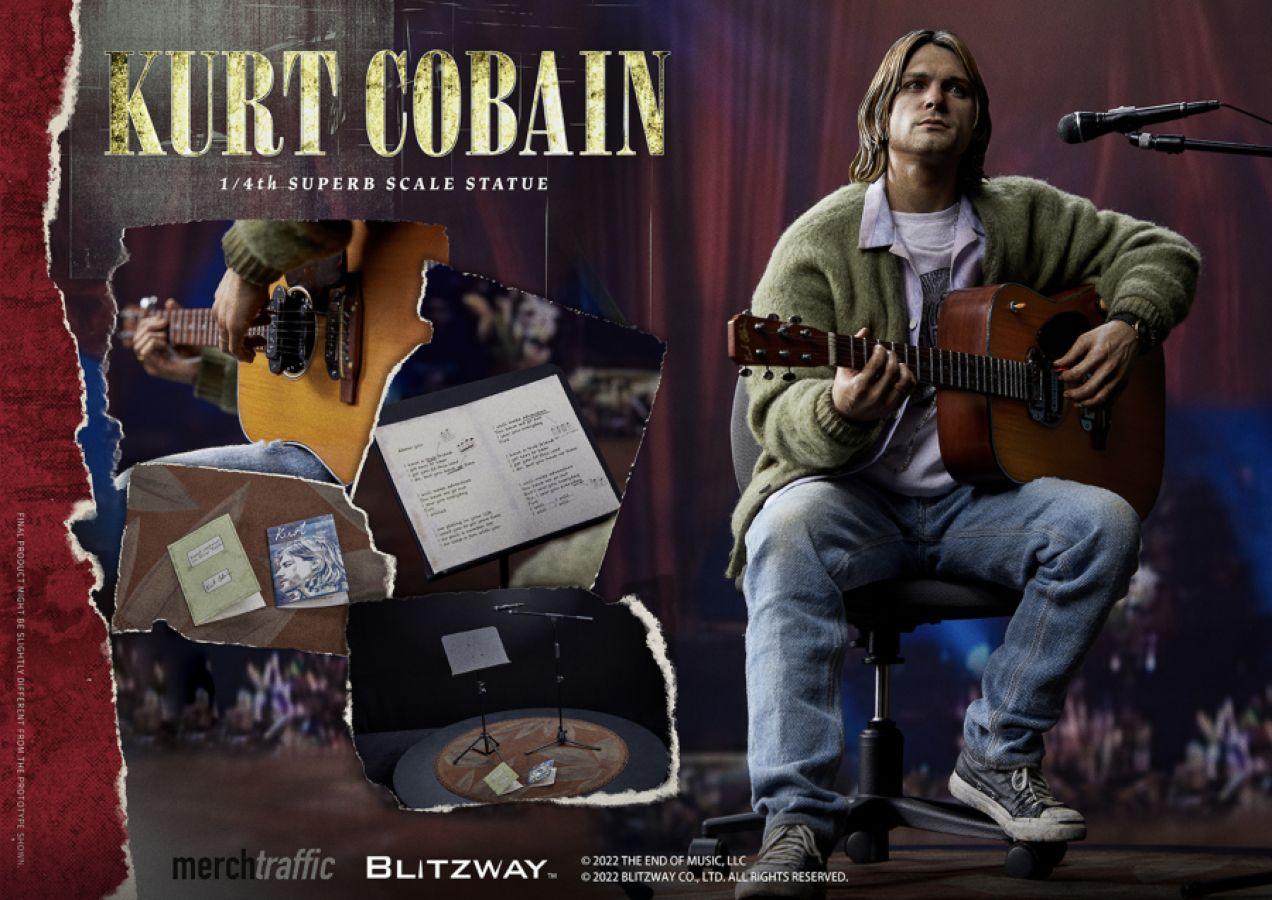 BLIBW-SS-21501 Kurt Cobain - Kurt Cobain 1:4 Scale Statue - Blitzway - Titan Pop Culture