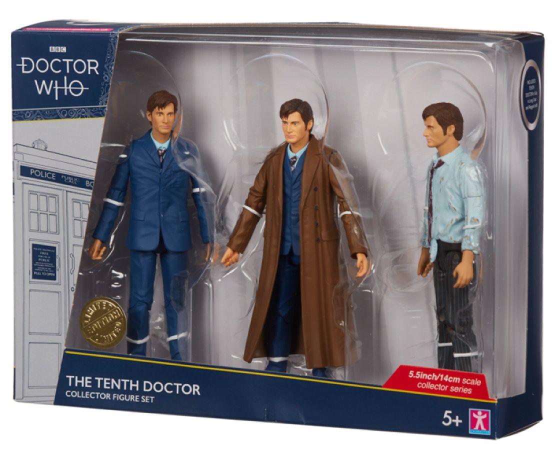 CHA07780 Doctor Who - Tenth Doctor 3-Figure Set - Character Options - Titan Pop Culture