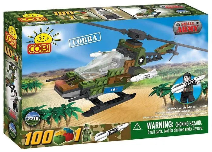 COB2218 Small Army - 100 Piece Cobra Military Helicopter Construction Set - Cobi - Titan Pop Culture