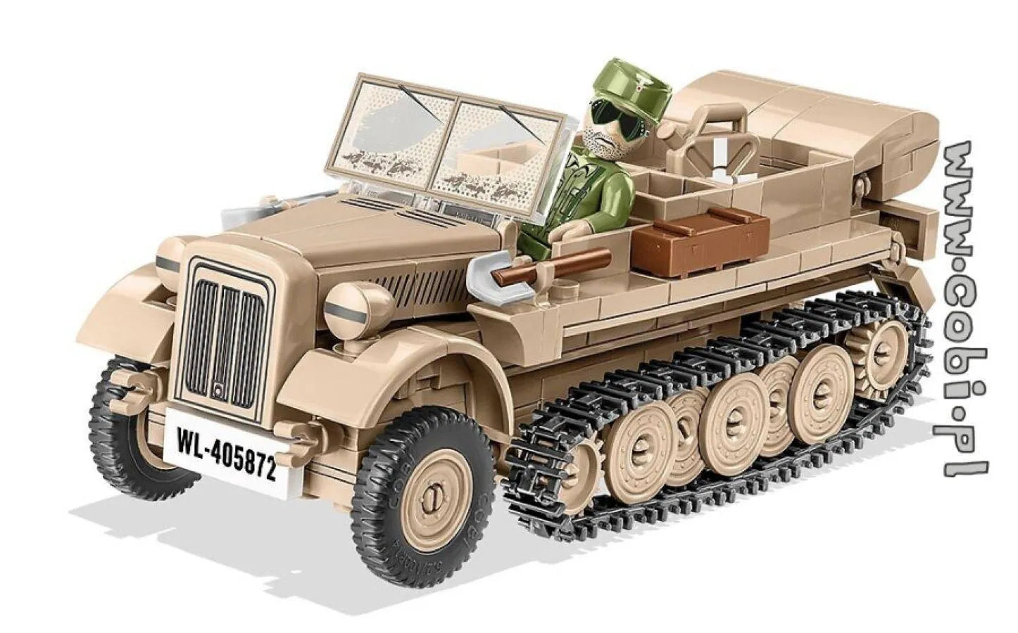 COB2273 World War II - SD KFZ 10 Demag D7 (283 pieces) - Cobi - Titan Pop Culture