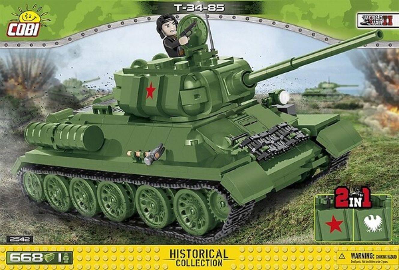 COB2542 World War II - T-34-85 Tank 668 pieces - Cobi - Titan Pop Culture